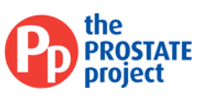 Red and blue logo for the prostate project.