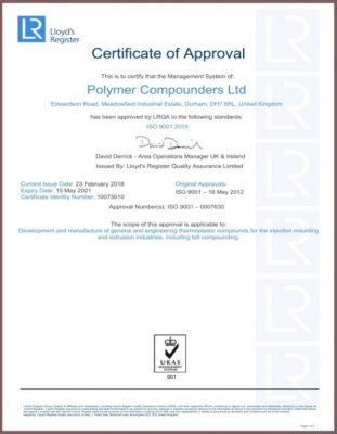 'ISO 9001: 2015 Certificate 