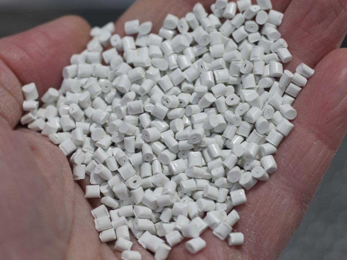 An image of ASA plastics in hands